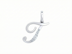 18K Gold & Diamond Initial Pendant KRK20091