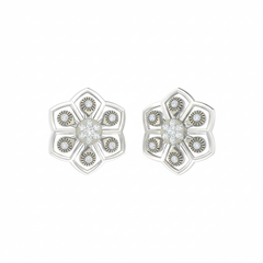18K Gold & Diamond Women Earring KER-204