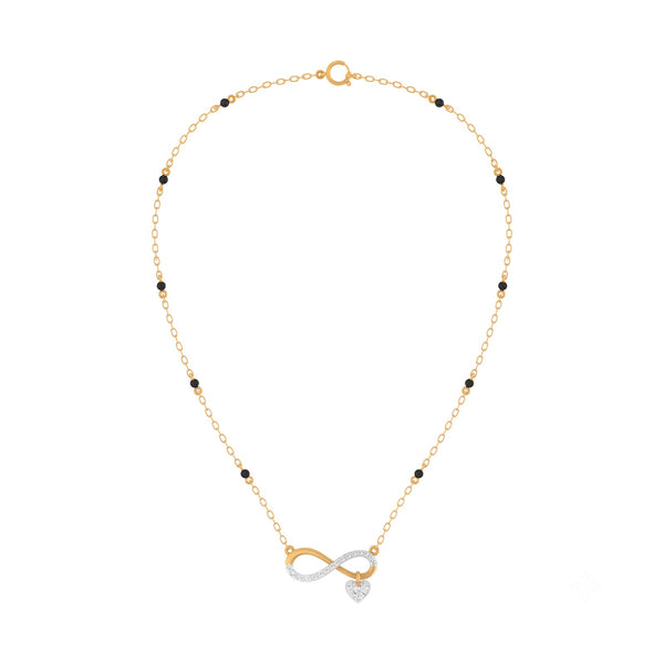 Gold & Diamond Infinity Women Mangalsutra | KRC50106 | Kesav Diamond