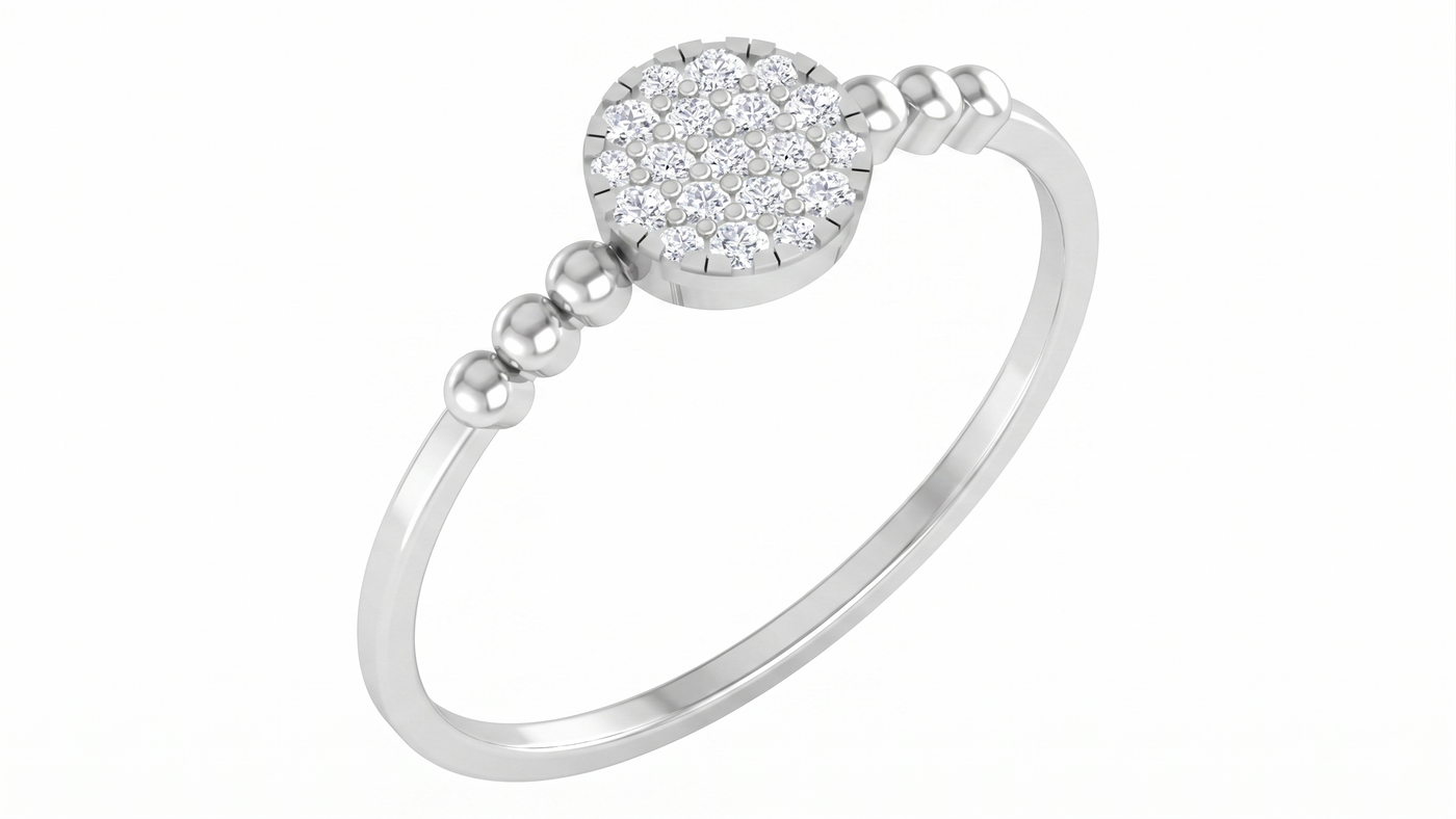 Gold & Diamond Ring For Women KRC10638