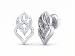 18K Gold & Diamond Women Earring KSK034