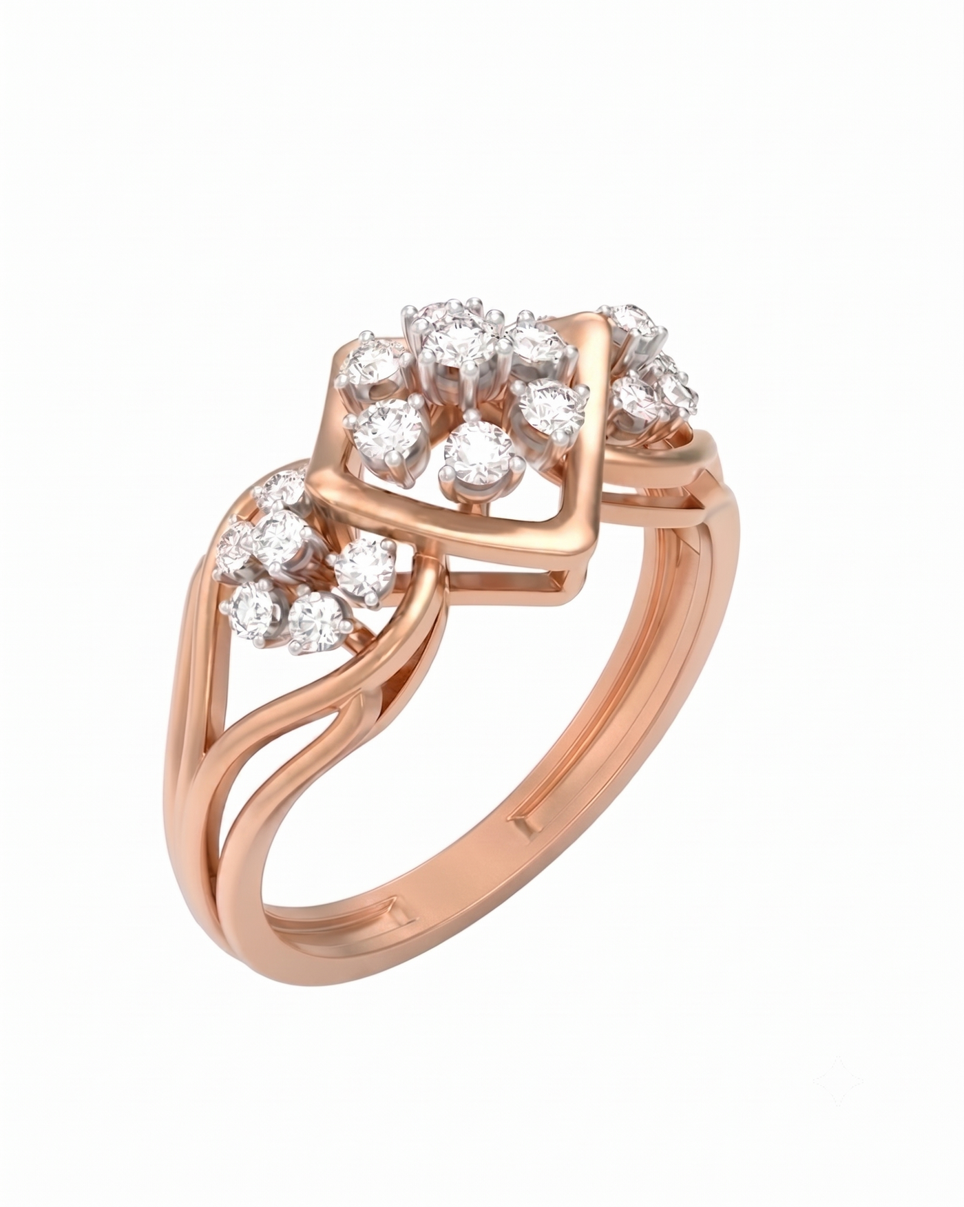 Gold & Diamond Engagement Ring For Women KRC10906