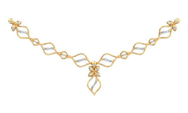 Gold & Diamond Women Lightweight Necklace Set KRC60031
