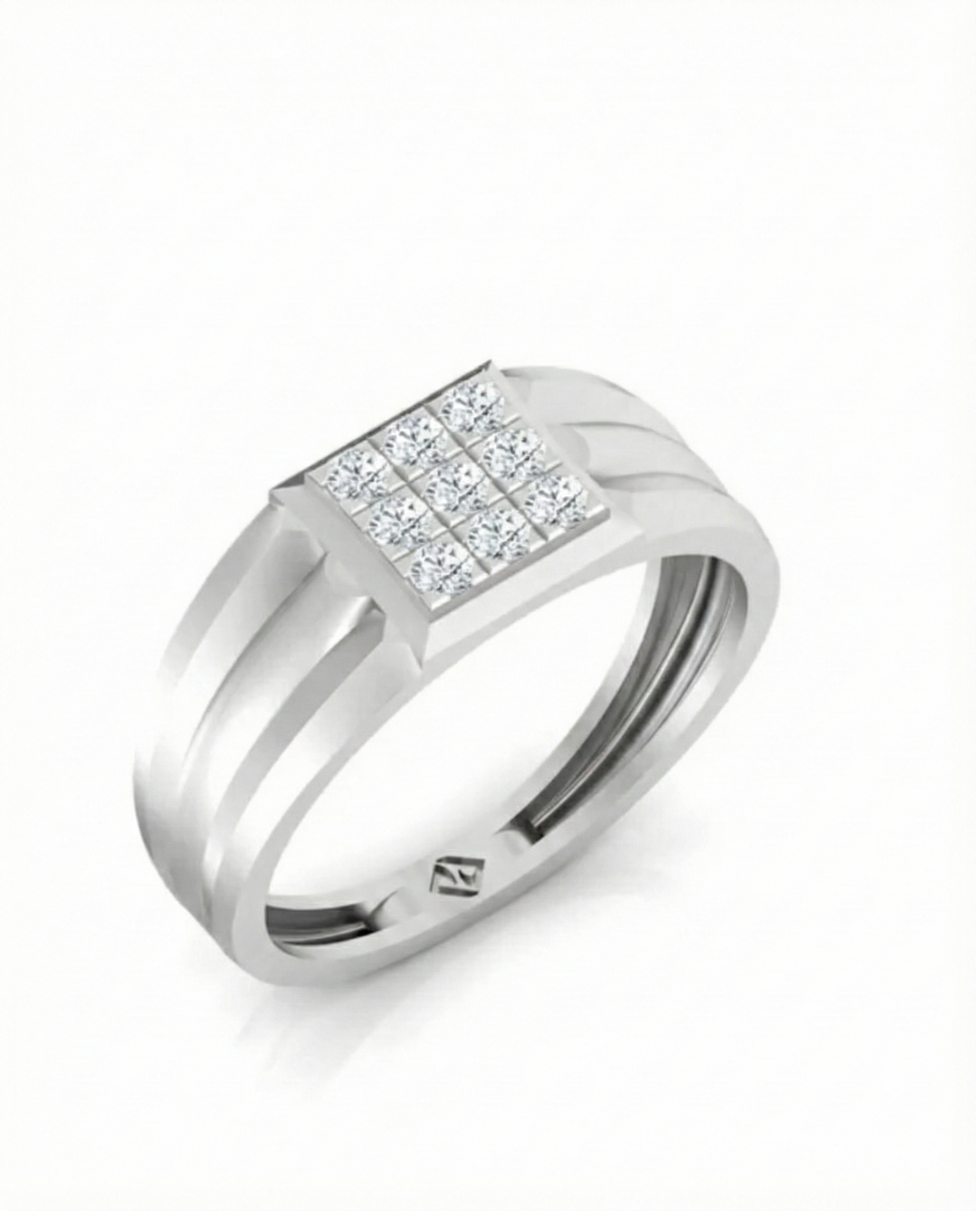 Gold & Diamond Engagement Ring For Men KRB20018
