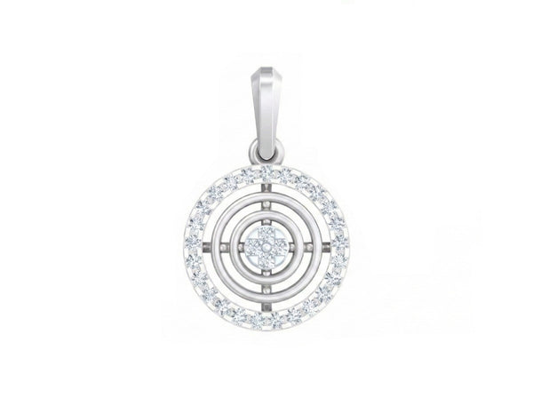 Gold & Diamond Round-Shaped Pendant KRB40218