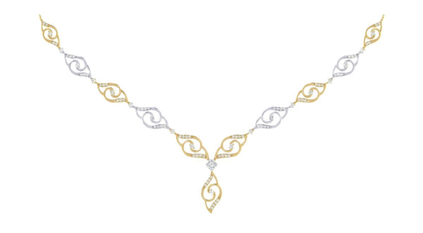 Gold & Diamond Lightweight  Necklace Set KRC60078