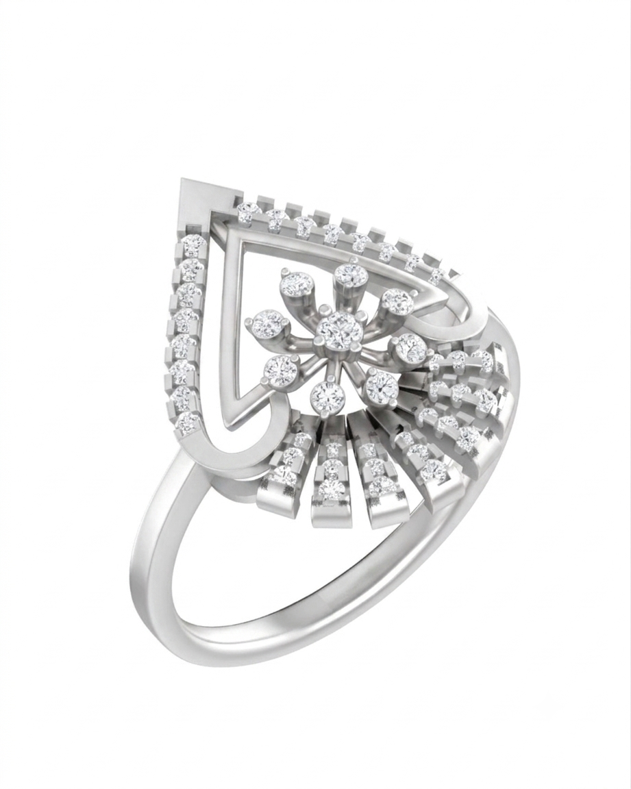 Gold & Diamond Engagement Ring For Women KRC10600