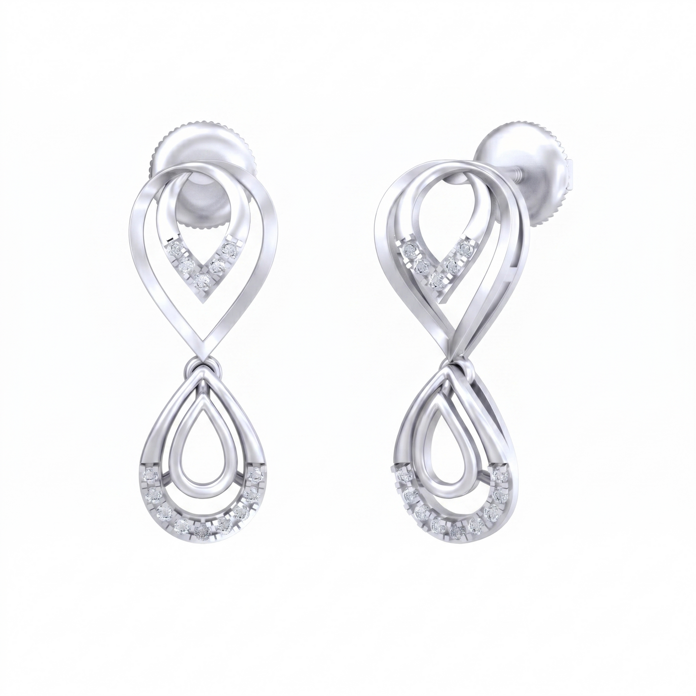 Gold & Diamond Women Dangler Earring KRC60045E