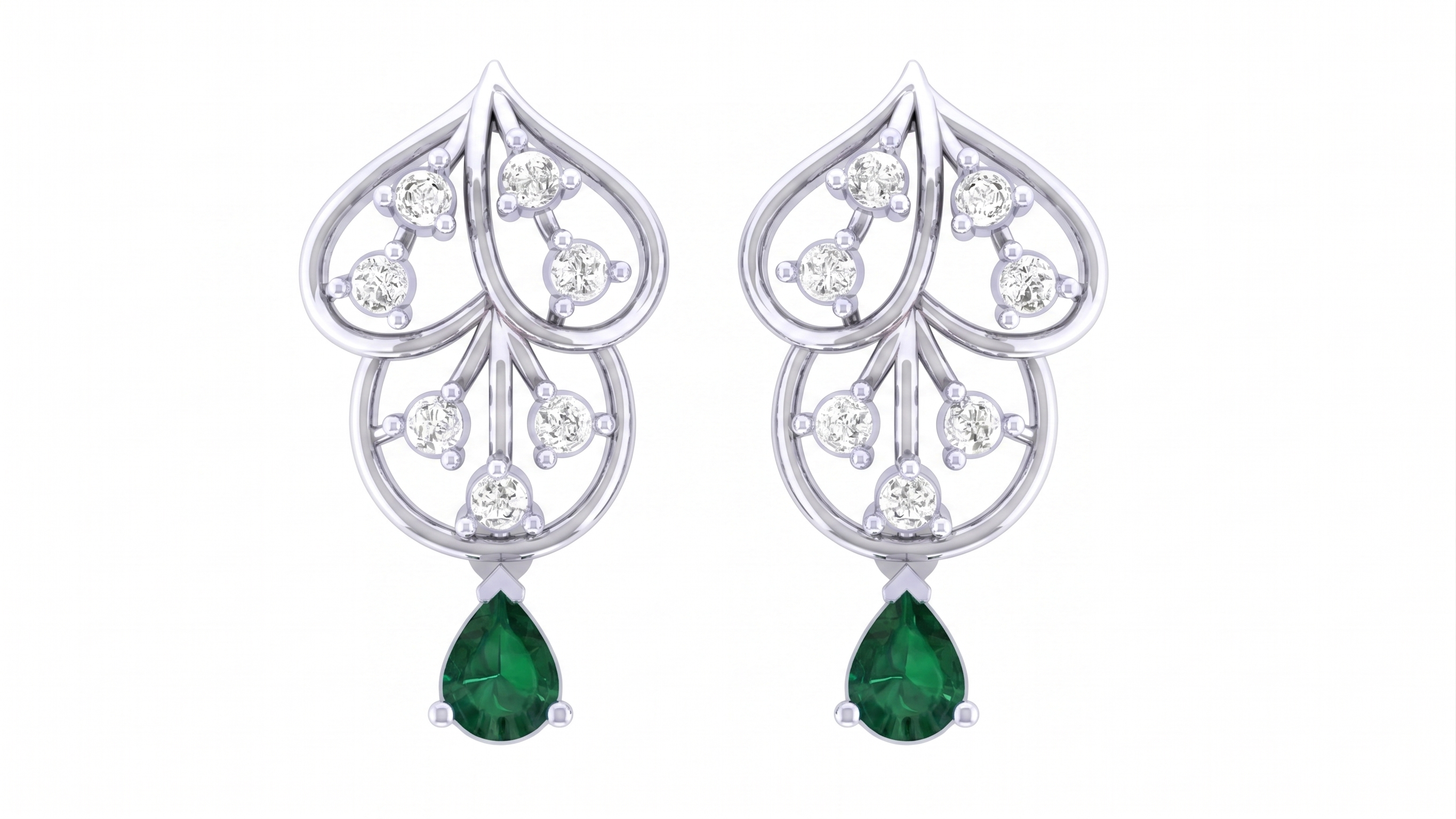 White Gold Diamond Earring | under 40k 
