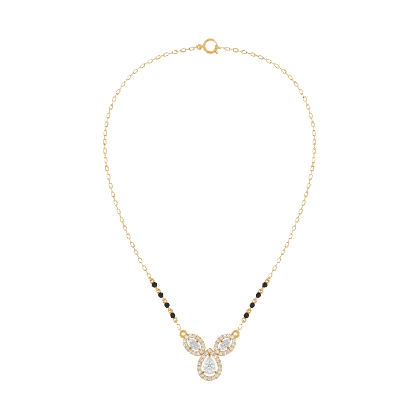 Gold & Diamond Modern Mangalsutra For Women KRC50112