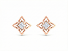 18K Gold & Diamond Women Stud Earring KRK40091E