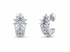 18K Gold & Diamond Women Engagement Earring KFK30012