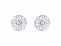White Gold Diamond Earring | under 40k 