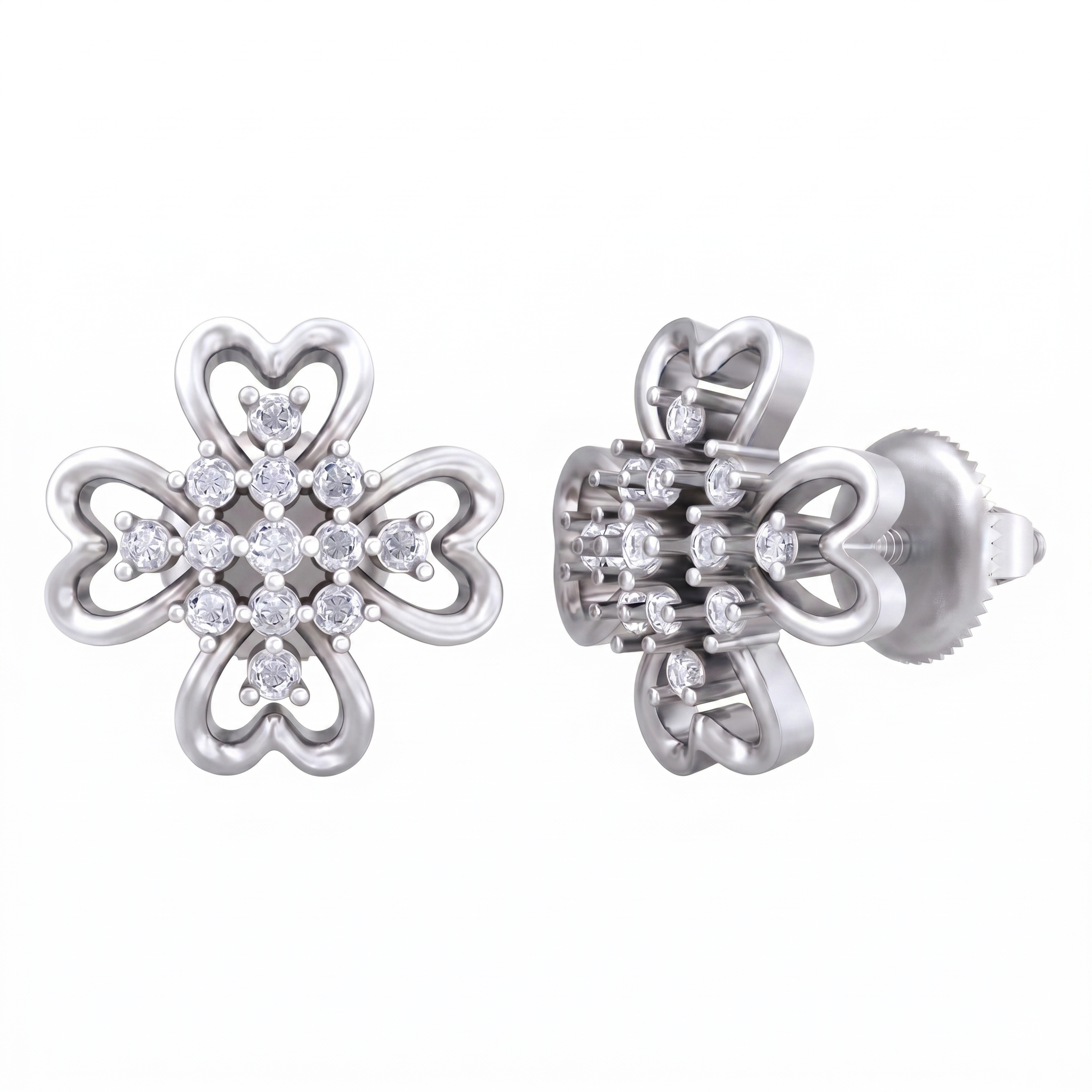 White Gold Diamond Earring | under 40k 