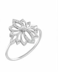 18K Gold & Diamond Engagement Ring For Women PLR-197