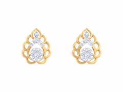 Yellow Gold Diamond Earring | under 40k 