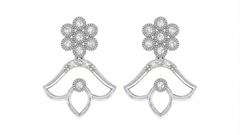 White Gold Diamond Earring | under 40k 