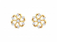 18K Gold & Diamond Women Stud Earring KRK40190E