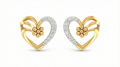 18K Gold & Diamond Women Stud Earring KRA40131E