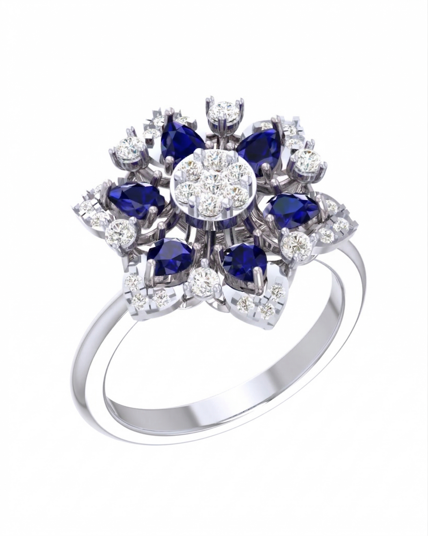 Gold & Diamond Ring For Women KRC10861