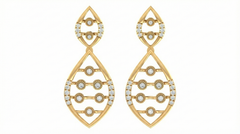14K Gold & Diamond Women Engagement Earring KRB44120E-A