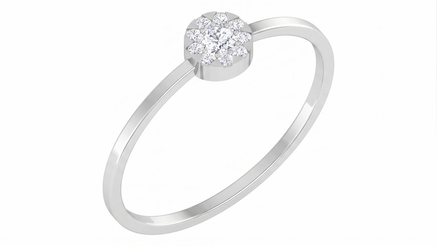 Gold & Diamond Ring For Women KRC10636