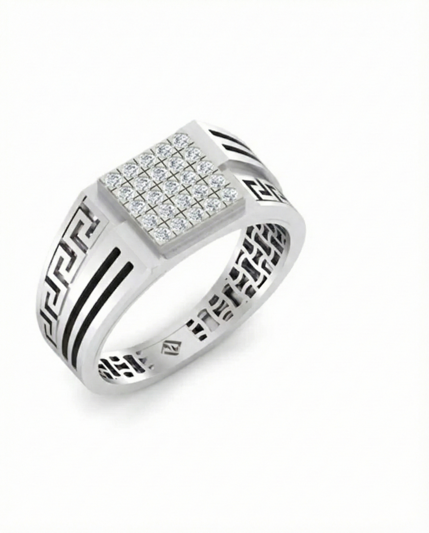 Gold & Diamond Engagement  Ring For Men KRB20013