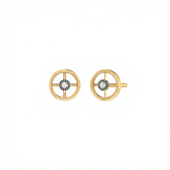 18K Gold & Diamond Women Stud Earring KER-195