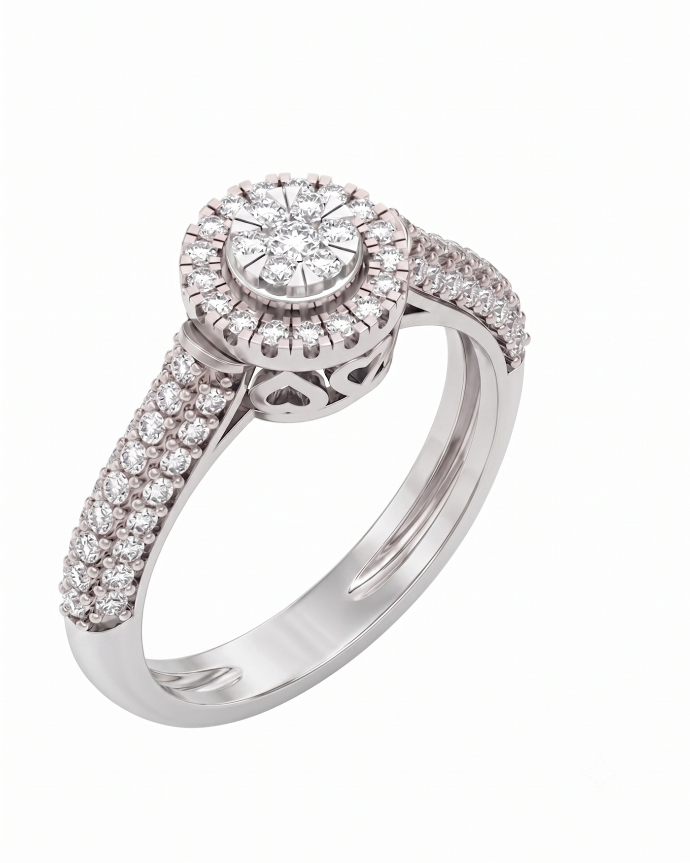 Gold & Diamond Engagement Ring For Women KRC10912