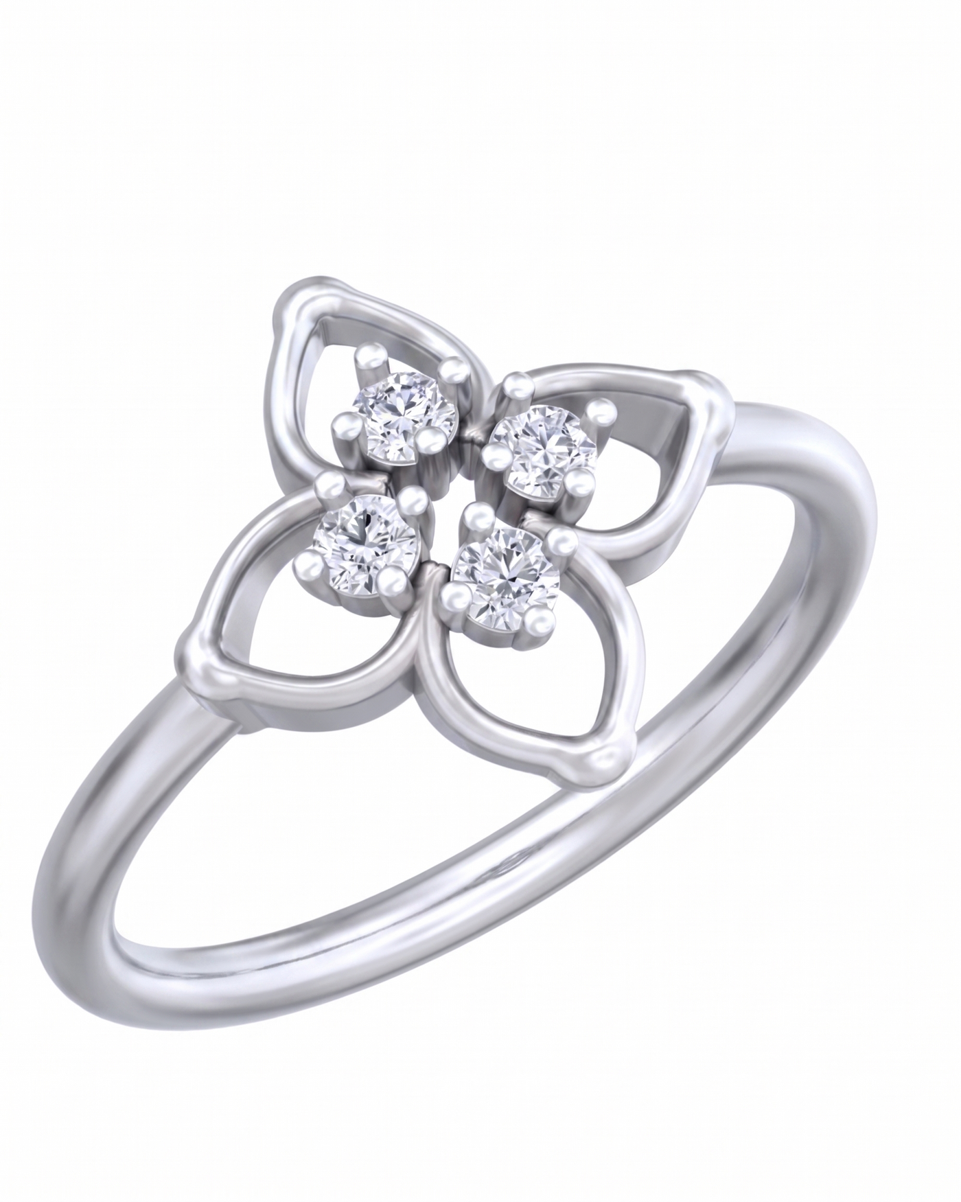 Gold & Diamond Dailywear Ring For Women KRC10750