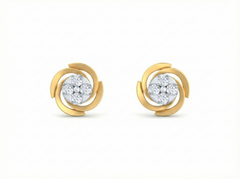 18K Gold & Diamond Women Engagement Earring KRK30044