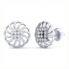 18K Gold & Diamond Women Engagement Earring KRB40054E