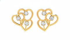 18K Gold & Diamond Women Stud Earring KRA40130E