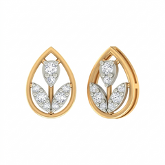 Yellow Gold Diamond Earring | under 40k 