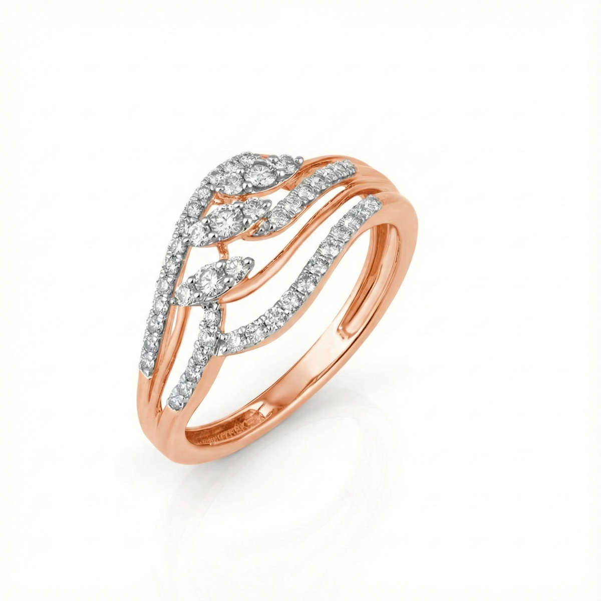 18K Gold & Diamond Ring For Women R4999MYD0001