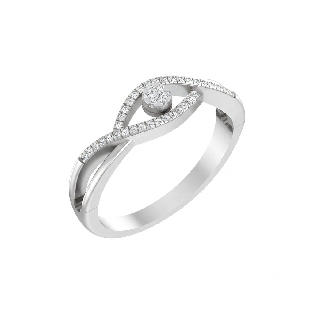 Gold & Diamond Ring For Women KRB10102