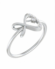 18K Gold & Diamond Dailywear Ring For Women KRB10106-A