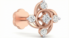 18K Gold & Diamond Nose Pin KRA50185