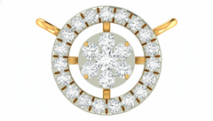 18K Gold & Diamond Round Mangalsutra For Women KRA90151