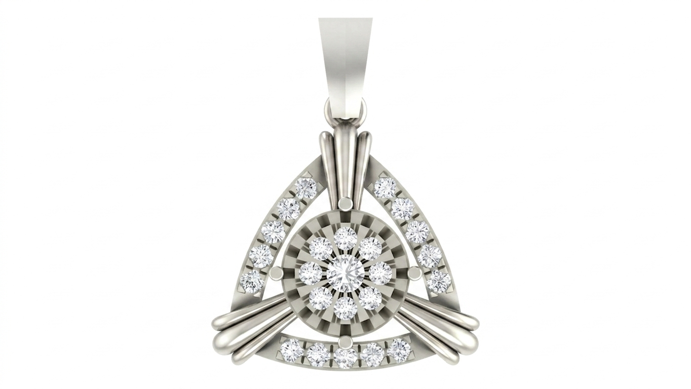 Premium Gold & Diamond PENDANT SET KRC40730