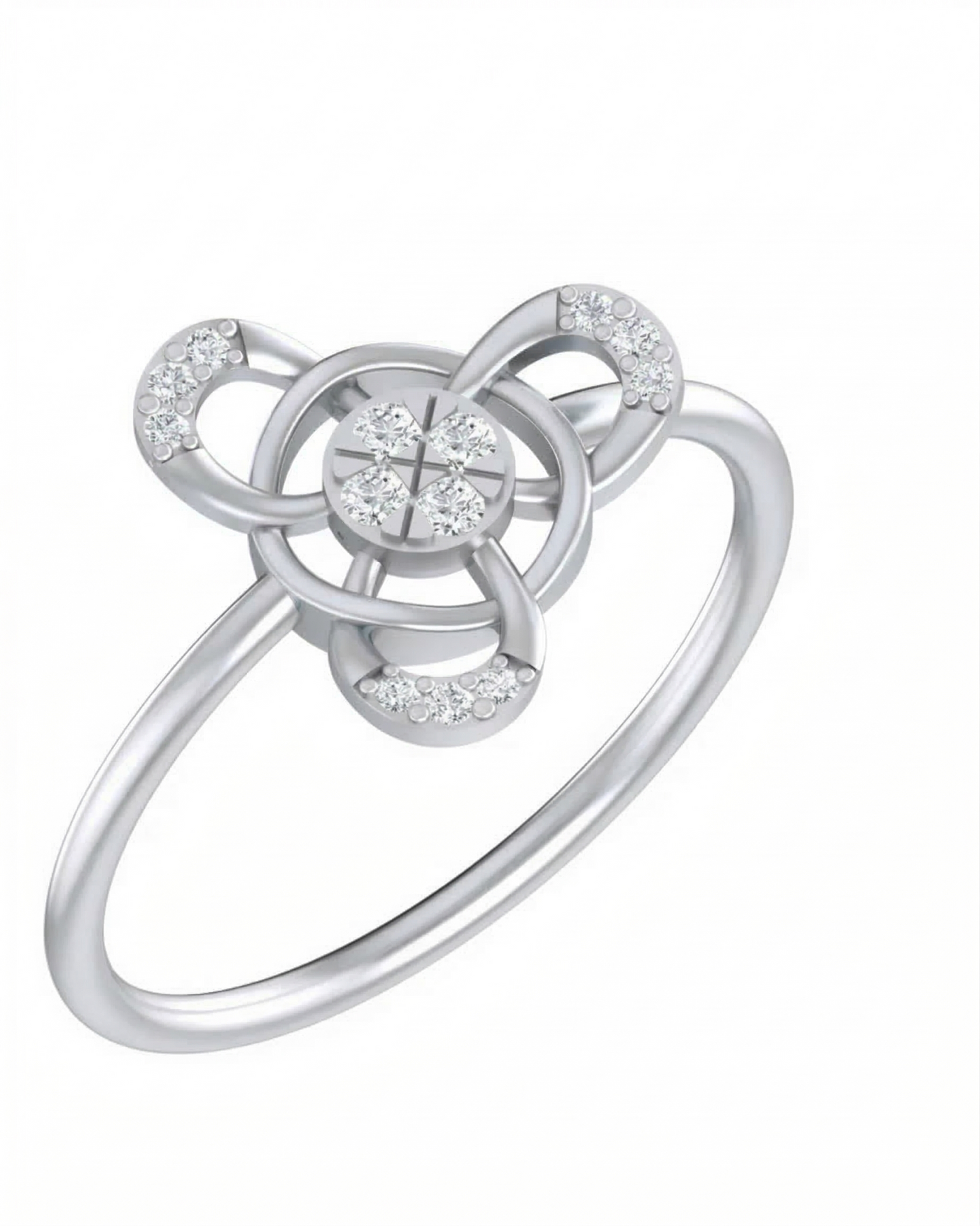 Gold & Diamond Dailywear Ring For Women KRC10621