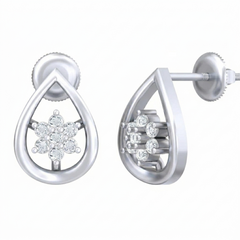 White Gold Diamond Earring | under 40k 