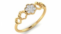 18K Gold & Diamond Engagement Ring For Women KRA10538