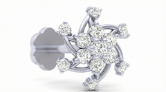 18K Gold & Diamond Stud Nose Pin KRA50210