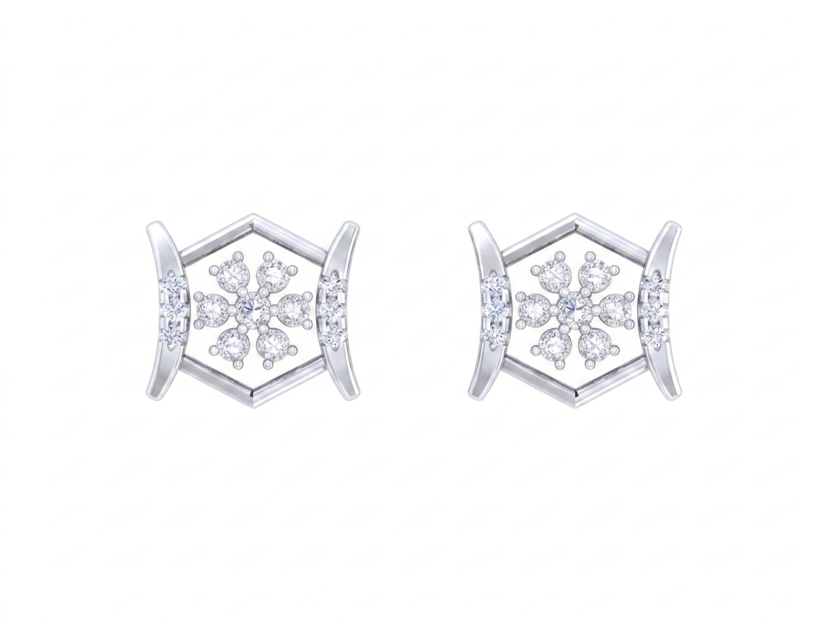 White Gold Diamond Earring | under 40k 