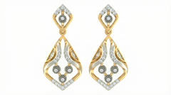 14K Gold & Diamond Women Earring KRB44121E-A
