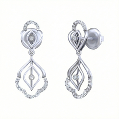 White Gold Diamond Earring | under 40k 