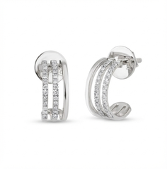 18K Gold & Diamond Women Earring ES6689RYD0003