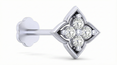 18K Gold & Diamond Stud Nose Pin KRA50130