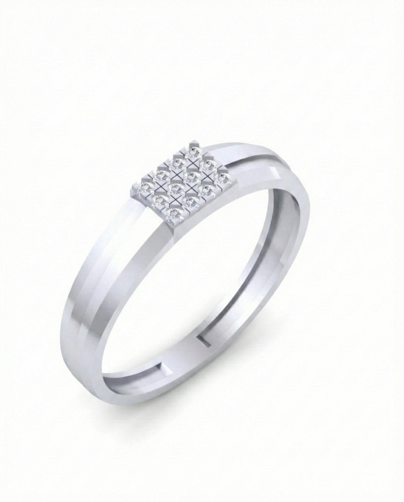 Gold & Diamond Band Ring For Men KRC20049